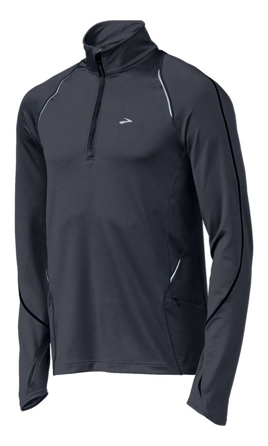 Mens Brooks Infiniti Long Sleeve 1/2 Zip Technical Tops