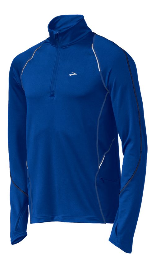 Mens Brooks Infiniti Long Sleeve 1/2 Zip Technical Tops