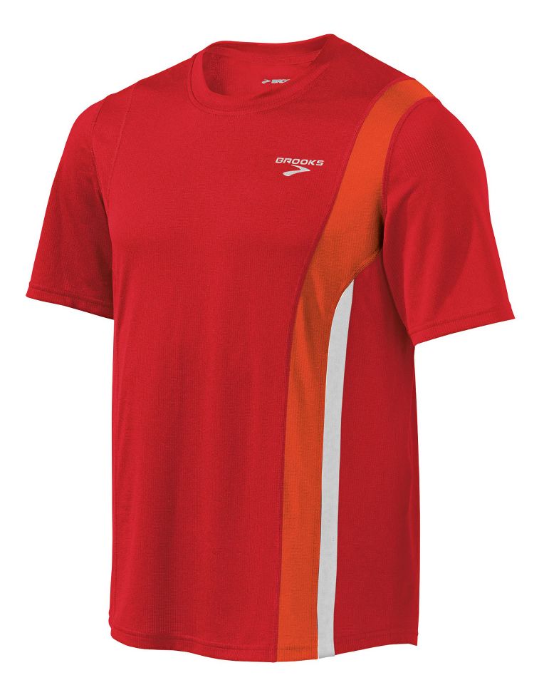 Mens Brooks Rev Short Sleeve II Technical Tops