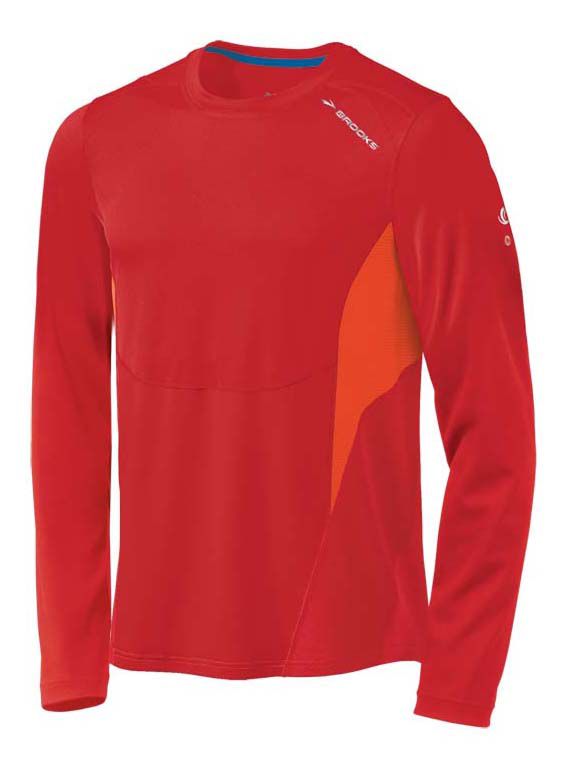 Mens Brooks HVAC Synergy Long Sleeve No Zip Technical Tops