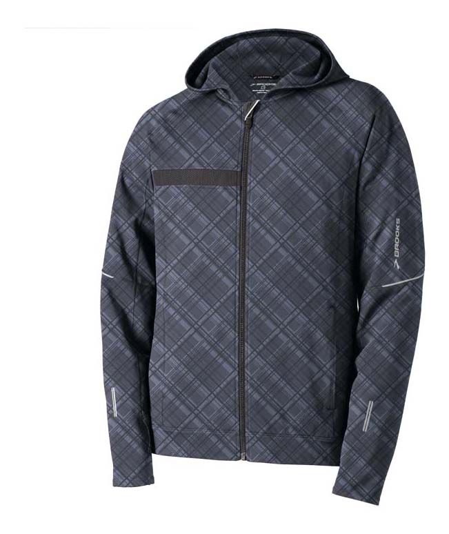 Mens Brooks Utopia Thermal Hooded Warm-Up Unhooded Jackets