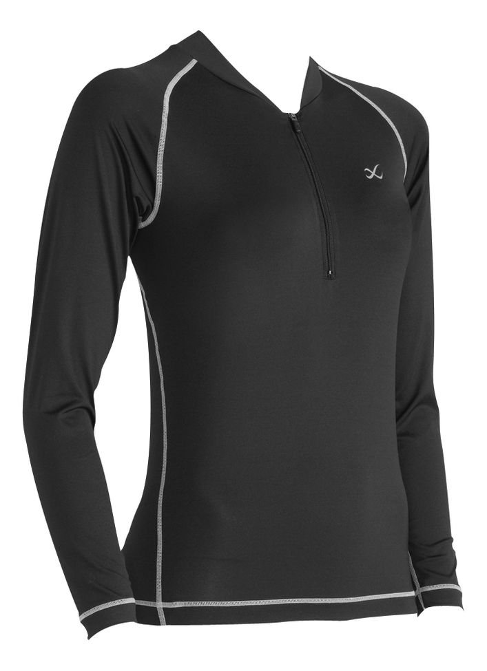 Womens CW-X Long Sleeve Half Zip LiteFit Zip-Top