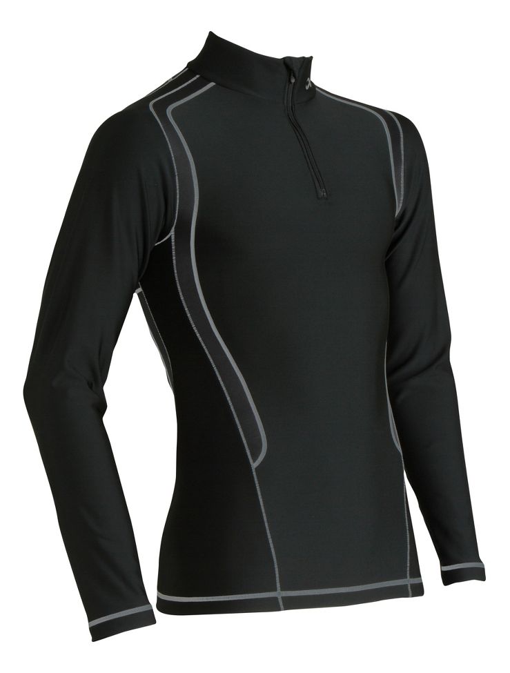Mens CW-X Insulator Web Long Sleeve 1/2 Zip Technical Tops