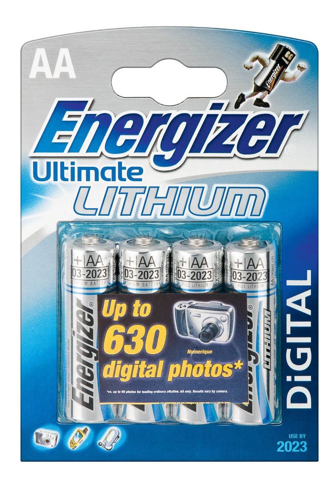 Energizer Ultimate Lithium AA Batteries 4 pk Electronics