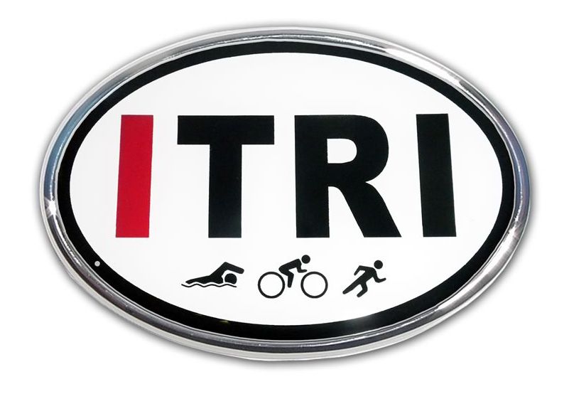 Elektroplate I TRI Oval Chrome Emblem Fitness Equipment