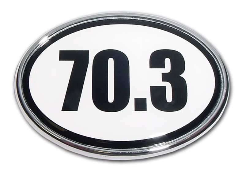 Elektroplate 70.3 Oval Chrome Emblem Fitness Equipment