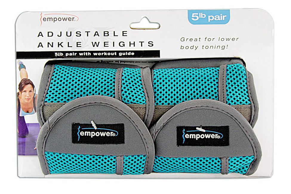 Empower Adjustable Ankle Weights 5lb Pair Fitness Equipment