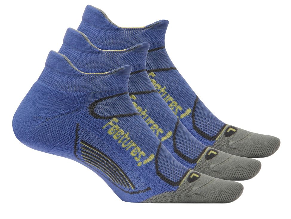 Feetures Elite Light Cushion No Show Tab 3 pack Socks