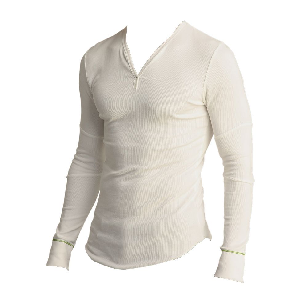 Mens 4-RTH Thermal V-Neck Long Sleeve No Zip Technical Tops