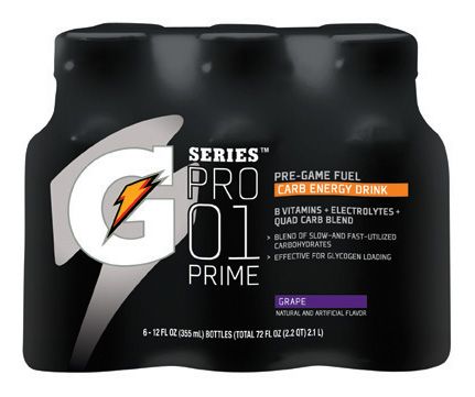 Gatorade G Series Pro Prime Carb Energy Drink 6 pk Nutrition