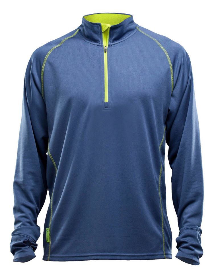 Mens Greenlayer Evolution Half-Zip Long Sleeve Tee Technical Tops