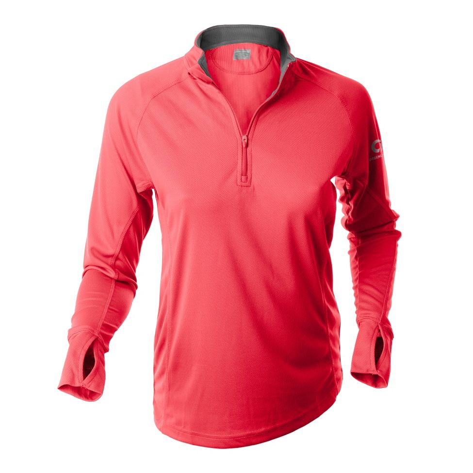 Womens Greenlayer Evolution Half-Zip Long Sleeve Tee Technical Tops