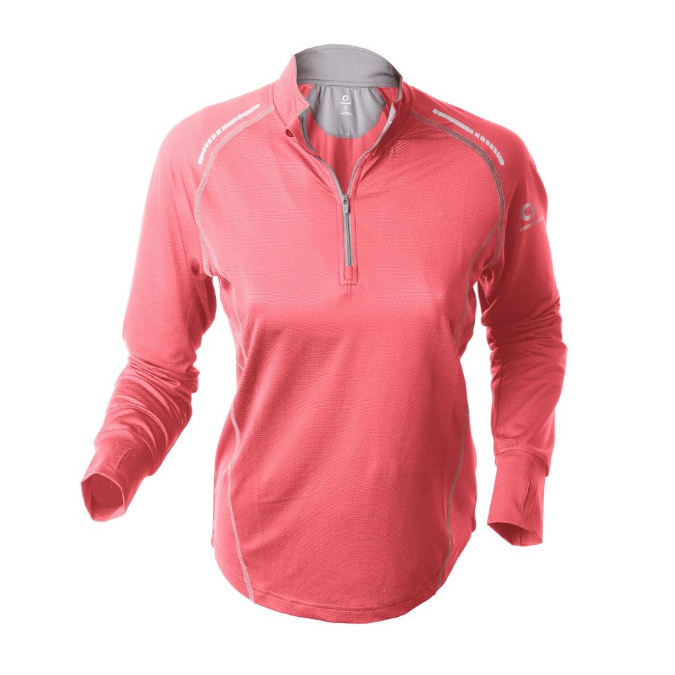 Womens Greenlayer Twilight Half-Zip Long Sleeve Tee Technical Tops
