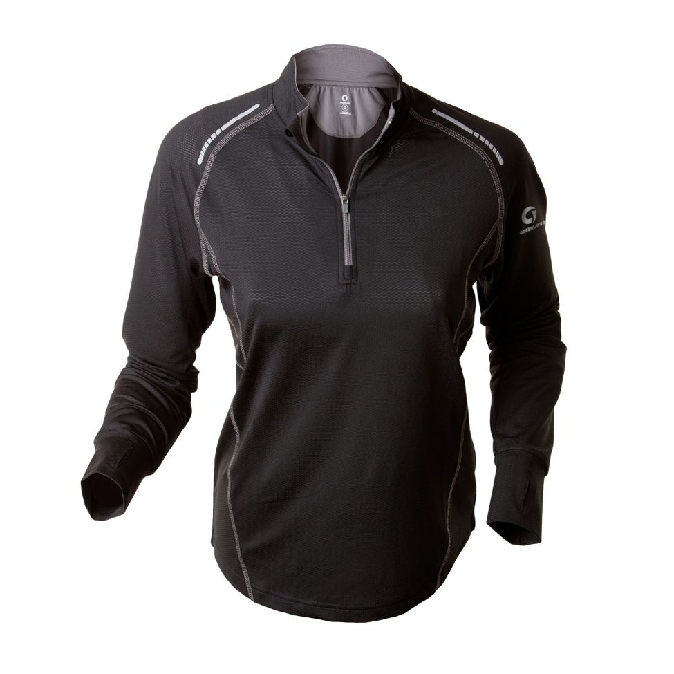 Womens Greenlayer Twilight Half-Zip Long Sleeve Tee Technical Tops