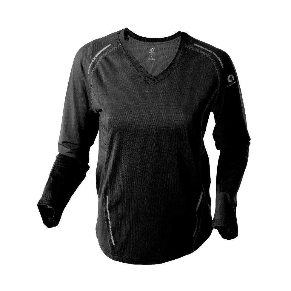 Womens Greenlayer Twilight Long Sleeve Tee No Zip Technical Tops