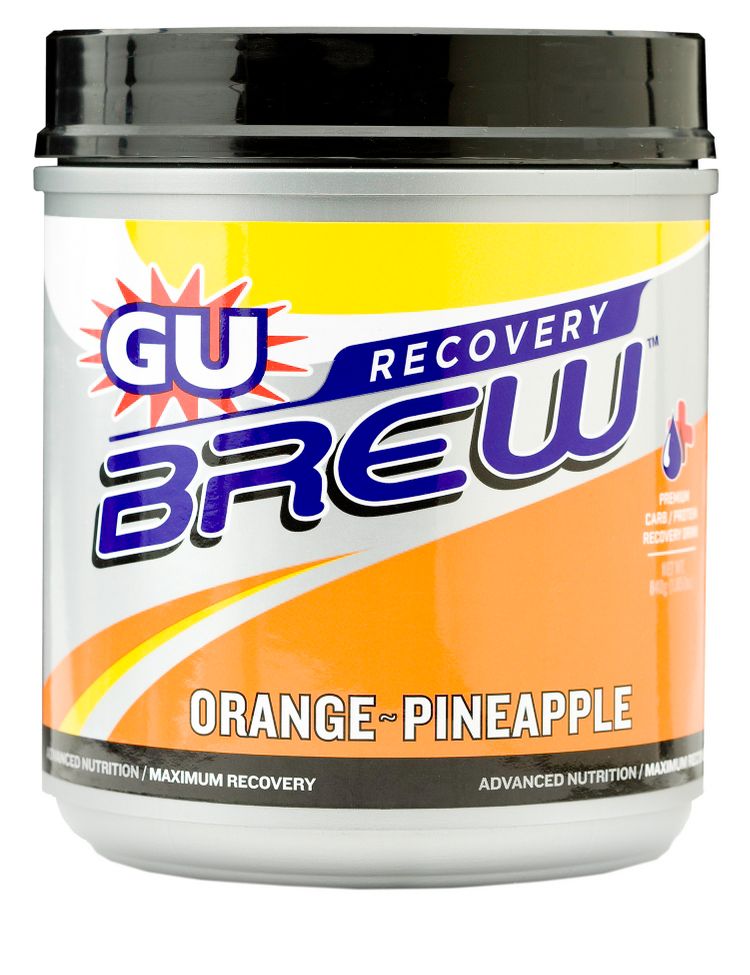 GU Brew Recovery Drink 14 svgs Canister Nutrition
