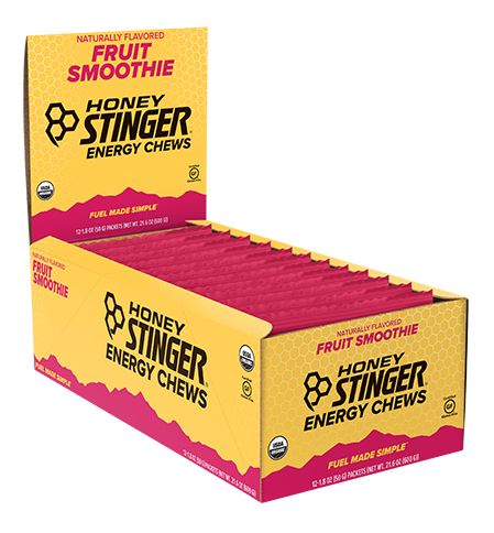 Honey Stinger Organic Energy Chews 12 pack Nutrition
