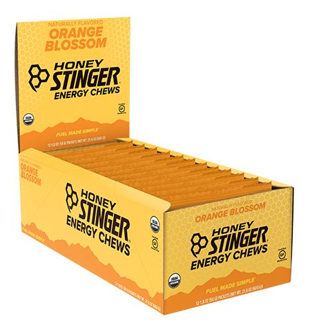 Honey Stinger Organic Energy Chews 12 pack Nutrition