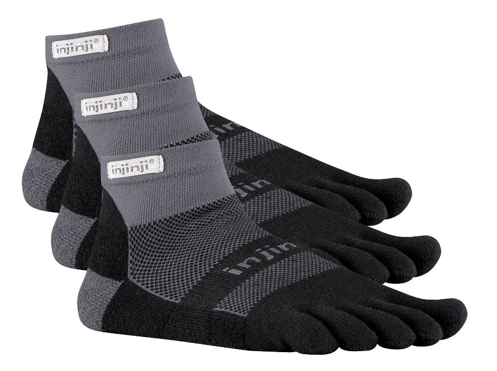 Injinji Footwear RUN Midweight Mini Crew 3 pk Socks