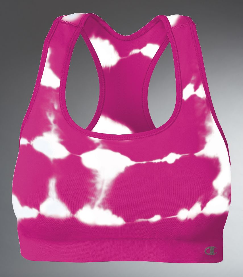 Womens Champion Seamless Tie Dye Sports Bra