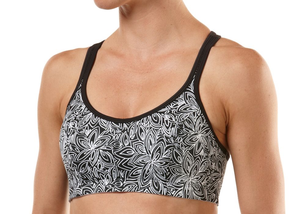 Womens Champion Printed Shape T Back Sports Bra