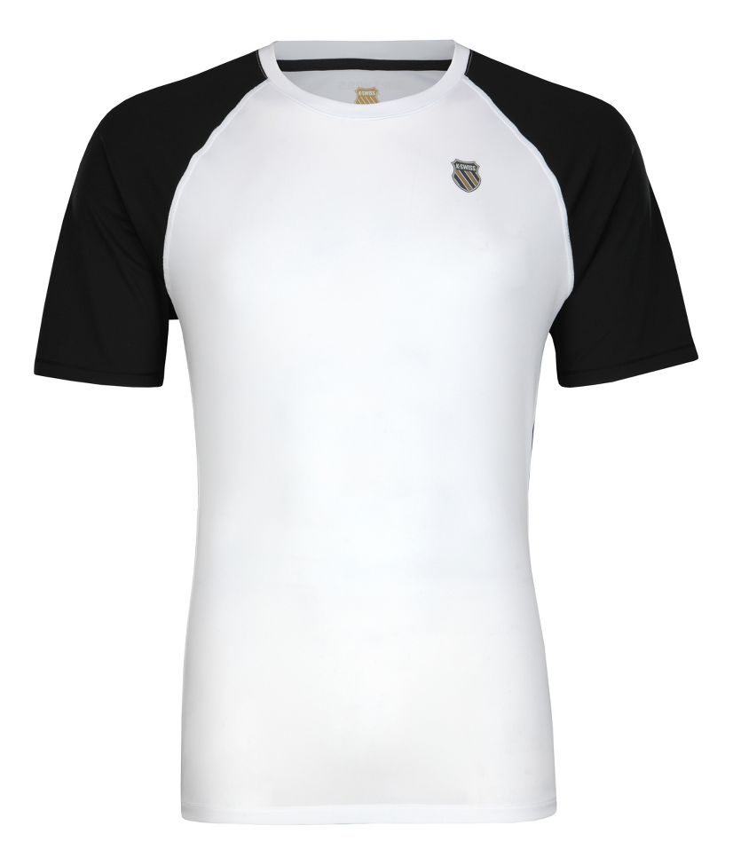 Mens K-Swiss Graphic Raglan Short Sleeve Technical Tops