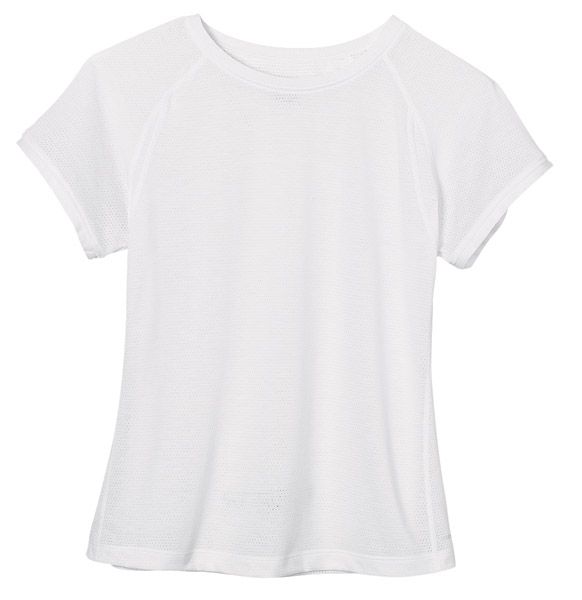 Womens Moving Comfort Swift Cap Short Sleeve Top