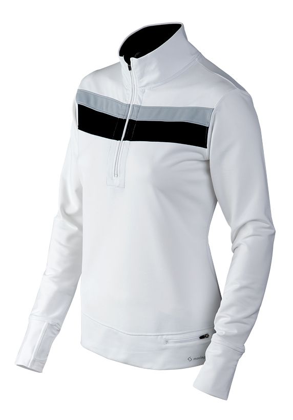Womens Moving Comfort No Chill Long Sleeve 1/2 Zip Technical Tops