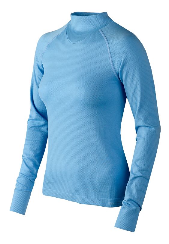 Womens Moving Comfort Echo Mock II Long Sleeve No Zip Technical Tops
