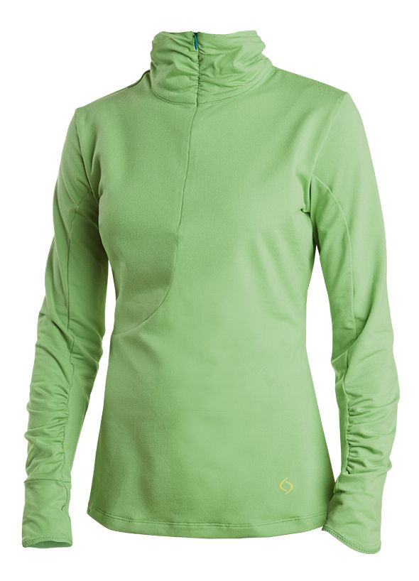 Womens Moving Comfort Mobility Long Sleeve 1/2 Zip Technical Tops