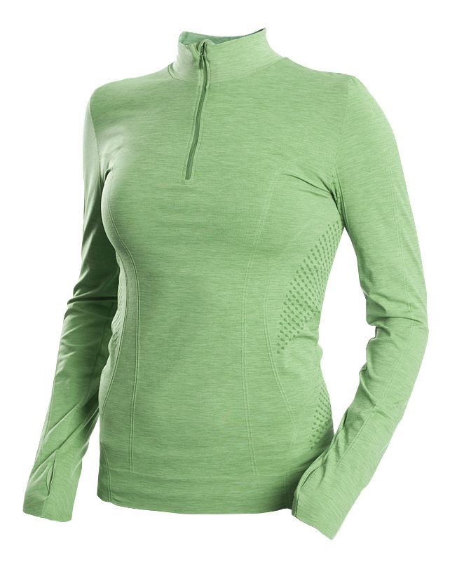 Womens Moving Comfort Balance Long Sleeve 1/2 Zip Technical Tops
