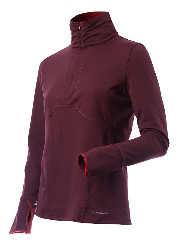 Womens Moving Comfort Mobility 1/2 Zip Long Sleeve Technical Tops
