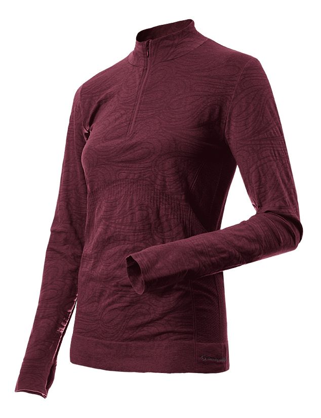 Womens Moving Comfort Form Long Sleeve 1/2 Zip Technical Tops