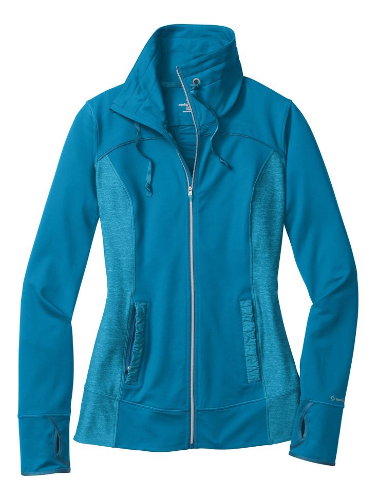 Womens Moving Comfort Foxie Full Zip Warm-Up Unhooded Jackets
