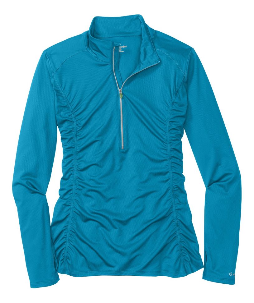 Womens Moving Comfort Sprint Long Sleeve 1/2 Zip Technical Tops