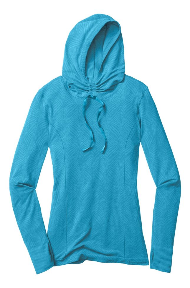 Womens Moving Comfort Flex Hoodie Long Sleeve No Zip Technical Tops