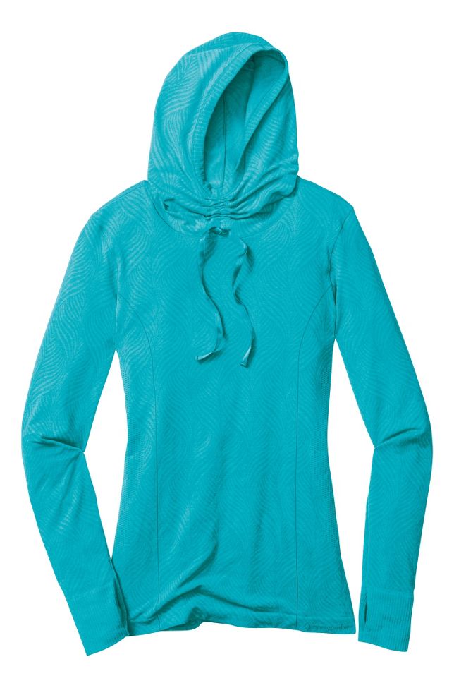 Womens Moving Comfort Flex Hoodie Long Sleeve No Zip Technical Tops