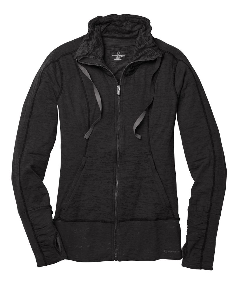 Womens Moving Comfort Flow Burnout Warm-Up Unhooded Jackets