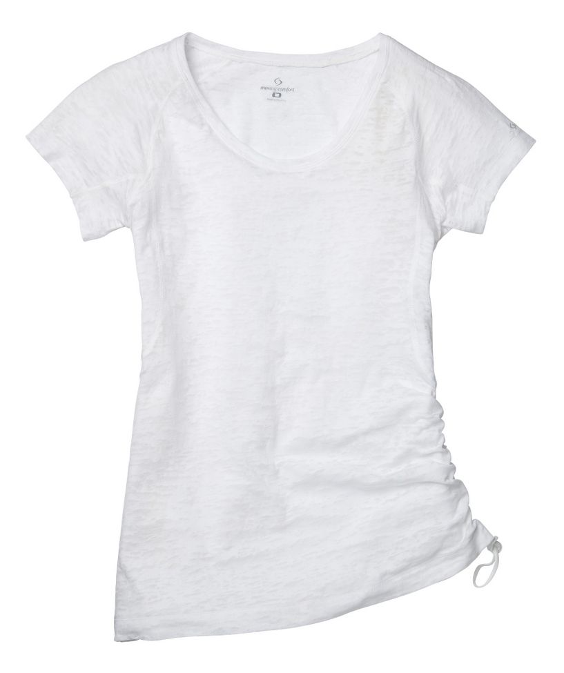 Womens Moving Comfort Flow Burnout Tee Short Sleeve Technical Tops