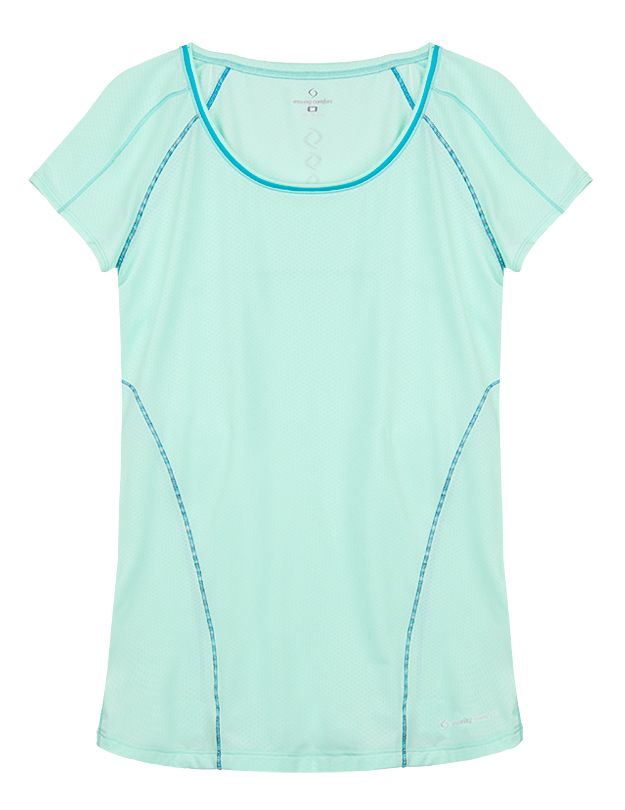 Womens Moving Comfort Frontrunner Tee Short Sleeve Technical Tops