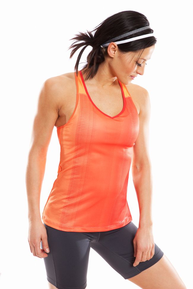 Womens Moving Comfort Interval Tank Technical Tops