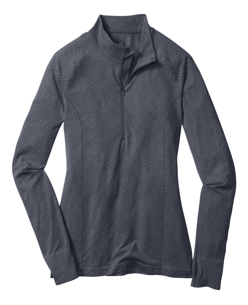 Womens Moving Comfort Flex 1/2 Zip Long Sleeve 1/2 Zip Technical Tops