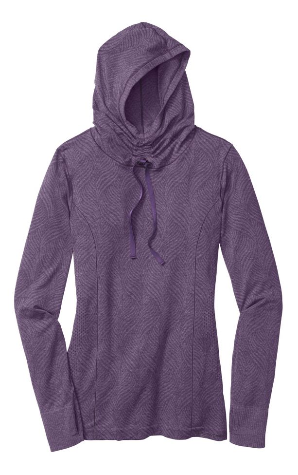 Womens Moving Comfort Flex Hoodie Long Sleeve No Zip Technical Tops