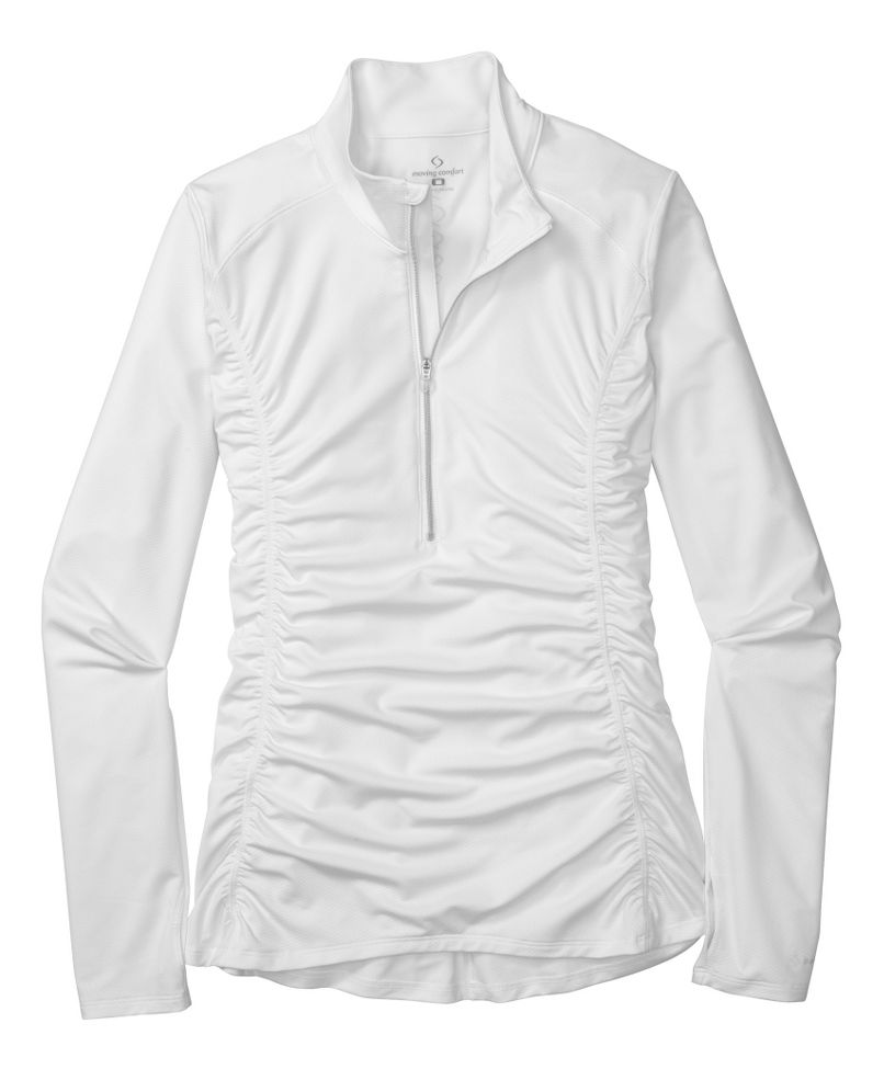 Womens Moving Comfort Sprint Long Sleeve 1/2 Zip Technical Tops