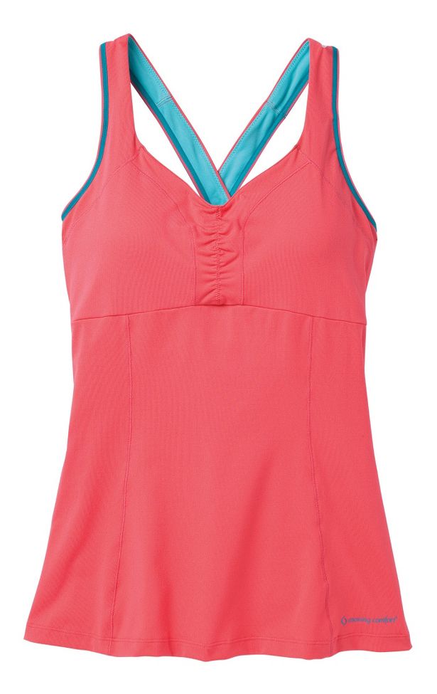 Womens Moving Comfort Flow Crossback Tank A/B Sport Top Bras