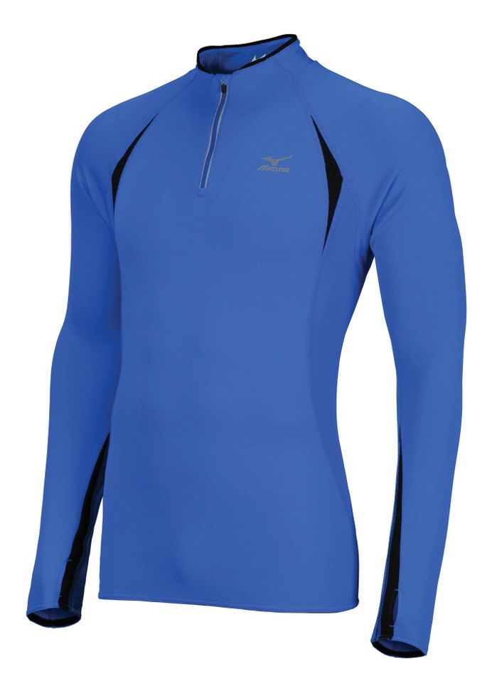 Mens Mizuno Breath Thermo Long Sleeve 1/2 Zip Technical Tops