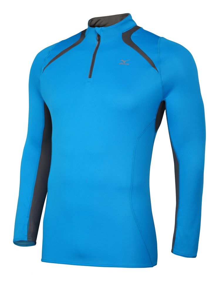 Mens Mizuno Breath Thermo Long Sleeve 1/2 Zip Technical Tops