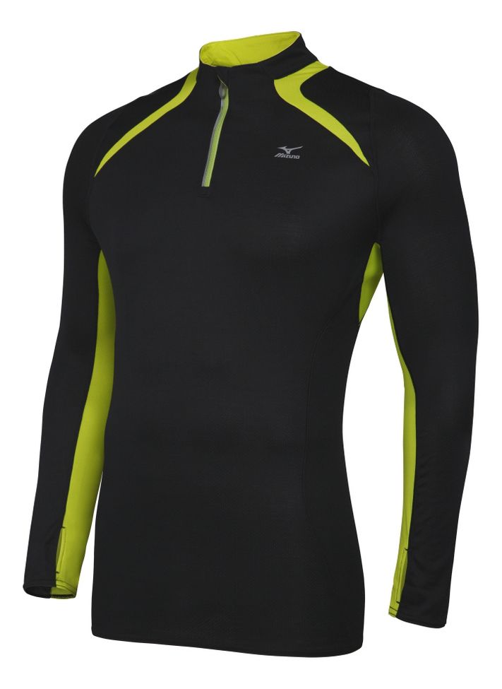 Mens Mizuno Breath Thermo Long Sleeve 1/2 Zip Technical Tops