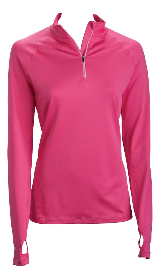 Womens New Balance LU Long Sleeve 1/2 Zip Technical Tops