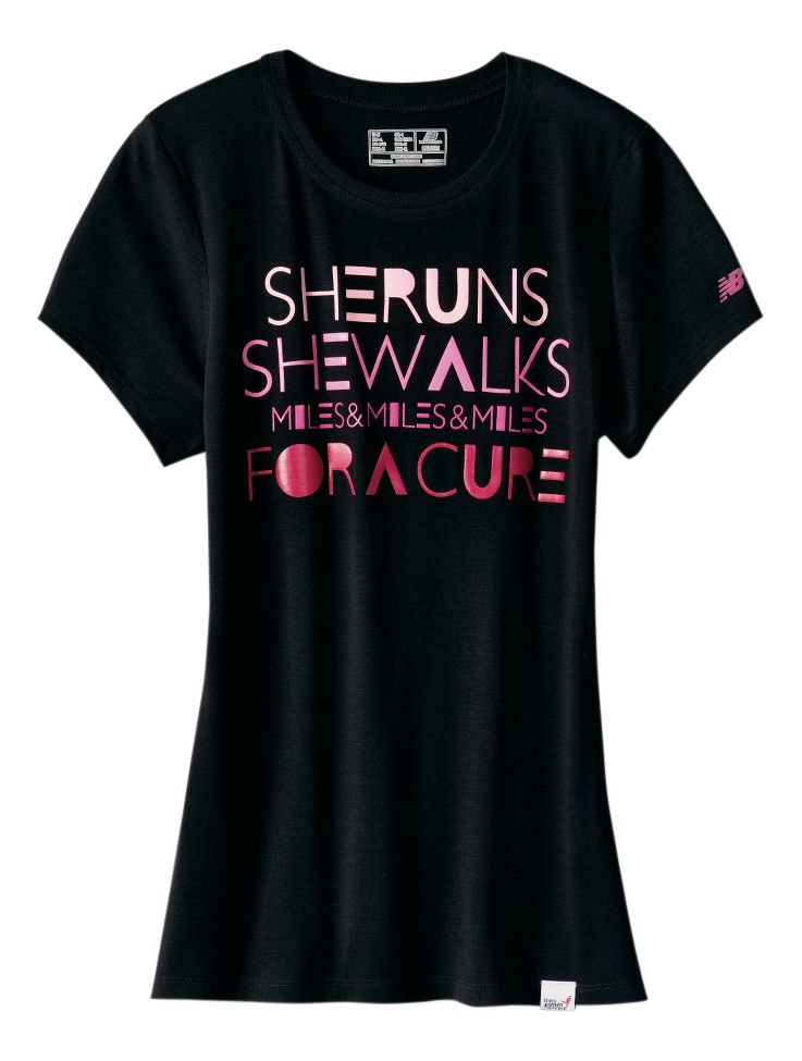 Womens New Balance LU She Rocks Short Sleeve Technical Tops